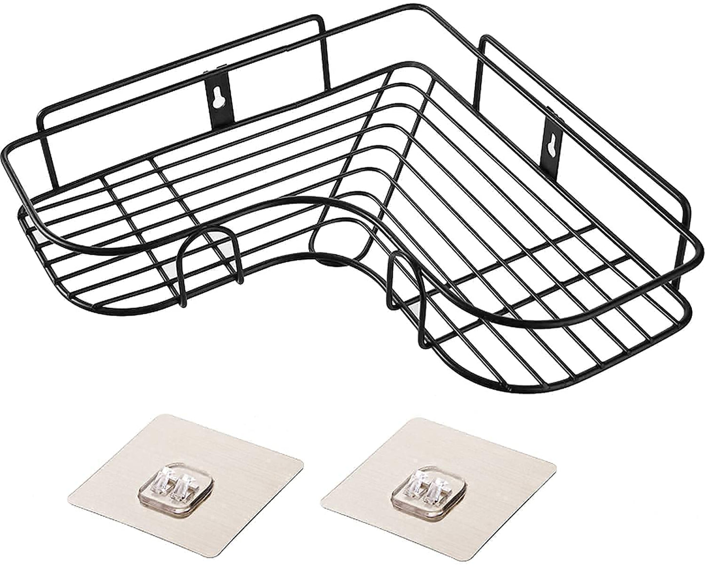 2 pis combo of the Self-Adhesive Metal Bathroom Corner Rack Storage Shelves Bathroom Shelf/Shelves Corner