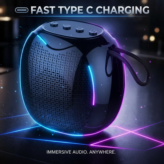 Grenade S-40 Mini Bluetooth Speaker – 10W Powerful Bass, IPX6 Waterproof, Portable Wireless Sound