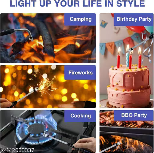 Electric Lighter for Candles Rechargeable Electric Gas Lighter Home Us Candle  Lighter Plasma Flameless Windproof USB Lighter 360° Flexible Neck Arc Lighter (Multicolor)